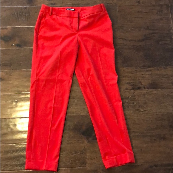 Express red Editor Ankle Pant - Picture 1 of 2
